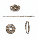 Chevron Dual Tone 925 Silver Bracelet - GoldifyBracelet