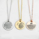 Custom Fingerprint Pendant Necklace - GoldifyEngraving