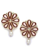 Goldify Gold Plated Pearl Beaded Kundan Choker Necklace Set - Goldify