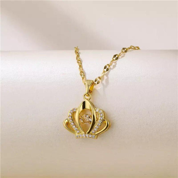 Goldify Premium Diamond Pendant With Chain - GoldifyPandent