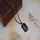 Hanuman Chalisa Locket Micro - Carved Tag Stainless Steel Hanuman Necklace with Crisscross Chain for Gift, Unisex - GoldifyMens Jewellery